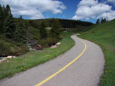 Colorado, cycling, bicycle touring, bicycle, Vail Pass, Vail, Copper Mountain, Ten Mile Trail, Shrine Pass